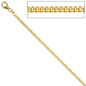 Preview: Panzerkette 585 Gelbgold diamantiert 2,2 mm 60 cm Gold Kette Halskette Goldkette