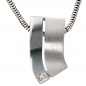 Preview: Anhänger 585 Gold Weißgold 1 Diamant 0,01ct. Weißgoldanhänger