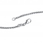 Preview: Zopfkette 925 Sterling Silber 2,2 mm 50 cm Halskette Kette Silberkette Karabiner