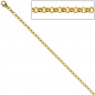 Preview: Erbskette 333 Gelbgold 2,5 mm 42 cm Gold Kette Halskette Goldkette Karabiner