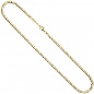 Preview: Halskette Kette 333 Gold Gelbgold massiv 45 cm Goldkette Karabiner