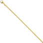 Preview: Ankerkette 585 Gelbgold diamantiert 1,6 mm 40 cm Gold Kette Halskette Goldkette