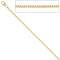 Preview: Bingokette 585 Gelbgold 1,5 mm 42 cm Gold Kette Halskette Goldkette Karabiner