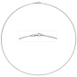 Preview: Halsreif 585 Weißgold 1,1 mm 50 cm Gold Kette Halskette Weißgoldhalsreif