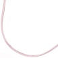 Preview: Collier Halskette Seide rosé 42 cm, Verschluss 925 Silber Kette