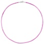 Mobile Preview: Collier Halskette Seide pink 42 cm, Verschluss 925 Silber Kette