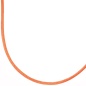 Preview: Collier Halskette Seide orange 42 cm, Verschluss 925 Silber Kette
