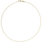 Preview: Halsreif 585 Gelbgold 1,1 mm 45 cm Gold Kette Halskette Goldhalsreif Karabiner