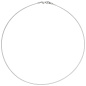 Preview: Halsreif 585 Weißgold 1,2 mm 45 cm Gold Kette Halskette Weißgoldhalsreif