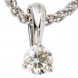 Preview: Anhänger 585 Gold Weißgold 1 Diamant Brillant 0,25ct. Solitär Diamantanhänger