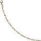 Preview: Steg-Panzerarmband 333 Gelbgold massiv 19 cm Gold Armband Goldarmband Karabiner