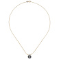 Preview: Collier Kette mit Anhänger 585 Gold 1 Tahiti Perle 1 Diamant Brilllant 42 cm