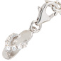 Preview: Einhänger Charm Flip-Flop 925 Sterling Silber rhodiniert 7 Zirkonia