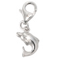 Preview: Einhänger Charm Delfin 925 Sterling Silber rhodiniert
