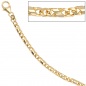 Preview: Armband 333 Gold Gelbgold massiv 19 cm Karabiner