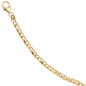 Preview: Armband 333 Gold Gelbgold massiv 19 cm Karabiner