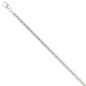 Preview: Panzerkette 925 Silber 2,5 mm 50 cm Halskette Kette Silberkette Karabiner