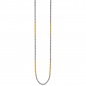 Preview: Zopfkette 585 Gelbgold Weißgold bicolor 2,2 mm 42 cm Gold Kette Goldkette