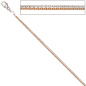 Preview: Halskette Kette 585 Gold Rotgold Weißgold bicolor 42 cm Goldkette Karabiner