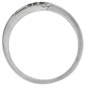 Preview: Damen Ring 950 Platin matt 1 Diamant Brillant 0,05ct. Platinring