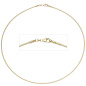 Preview: Halsreif 333 Gelbgold 1,5 mm 42 cm Gold Kette Halskette Goldhalsreif Karabiner