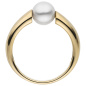Preview: Damen Ring 333 Gold Gelbgold 1 Süßwasser Perle Goldring Perlenring