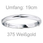 Preview: Armreif Armband oval 375 Gold Weißgold Goldarmreif Kastenschloss