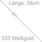 Preview: Panzerkette 333 Weißgold 1,7 mm 38 cm Gold Kette Halskette Weißgoldkette