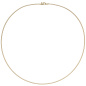 Preview: Halsreif 585 Gelbgold 1,1 mm 50 cm Gold Kette Halskette Goldhalsreif Karabiner