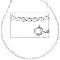 Mobile Preview: Erbskette 925 Sterling Silber 2,5 mm 50 cm Halskette Kette Silberkette Federring