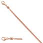 Preview: Panzerkette 585 Rotgold 2,0 mm 42 cm Gold Kette Halskette Rotgoldkette Karabiner