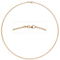 Preview: Halsreif 585 Rotgold 1,8 mm 45 cm Gold Kette Halskette Rotgoldhalsreif Karabiner