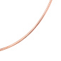 Preview: Halsreif 585 Rotgold 1,8 mm 45 cm Gold Kette Halskette Rotgoldhalsreif Karabiner