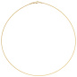 Preview: Halsreif 750 Gold Gelbgold 1,1 mm 50 cm Halskette Kette Karabiner