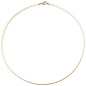 Preview: Halskette Kette 585 Gold Gelbgold 42 cm Goldkette Karabiner