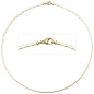 Preview: Halskette Kette 585 Gold Gelbgold 42 cm Goldkette Karabiner
