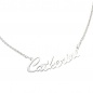Preview: Collier Name 925 Sterling Silber 43 cm Namens-Kette Halskette