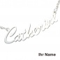 Preview: Collier Name 925 Sterling Silber 43 cm Namens-Kette Halskette