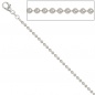 Preview: Kugelkette 925 Silber 2,5 mm 90 cm Halskette Kette Silberkette Karabiner