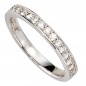 Mobile Preview: Damen Ring 585 Gold Weißgold 17 Diamanten Brillanten 0,50ct. Weißgoldring