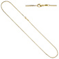 Preview: Ankerkette 2-reihig 585 Gelbgold Weißgold 45 cm Gold Kette Weißgoldkette