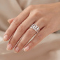 Preview: Damen Ring breit 925 Sterling Silber Silberring