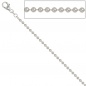 Preview: Kugelkette 925 Silber 2,5 mm 50 cm Halskette Kette Silberkette Karabiner