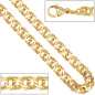 Preview: Garibaldiarmband 585 Gold Gelbgold massiv 19 cm Armband Goldarmband