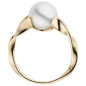 Preview: Damen Ring 585 Gold Gelbgold 1 Süßwasser Perle Goldring Perlenring