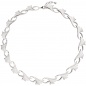 Mobile Preview: Collier Halskette Ginko Ginkgo 925 Silber mattiert 47 cm Kette Silberkette