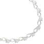 Mobile Preview: Collier Halskette Ginko Ginkgo 925 Silber mattiert 47 cm Kette Silberkette