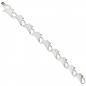 Preview: Armband Ginko Ginkgo 925 Sterling Silber mattiert 19 cm Silberarmband