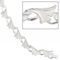 Preview: Armband Ginko Ginkgo 925 Sterling Silber mattiert 19 cm Silberarmband