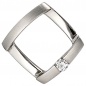 Preview: Anhänger 950 Platin matt 1 Diamant Brillant 0,03ct. Platinanhänger